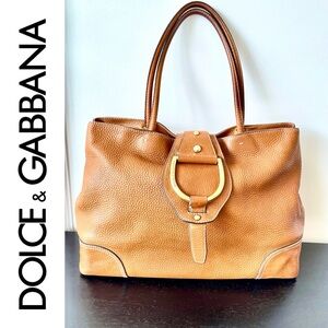 Dolce & Gabbana 90’s Leather Tote EUC